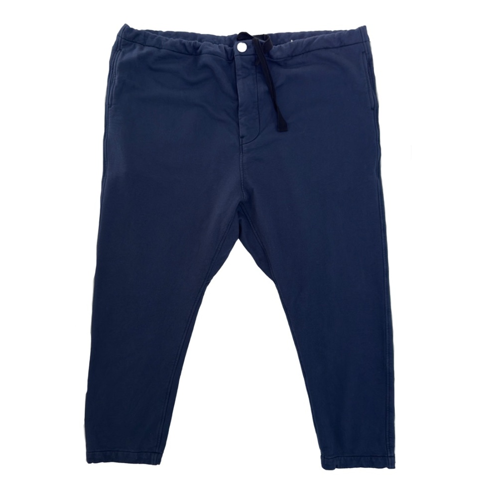 NWOT RTH Washed Cotton Fleece Drawstring Pants - Navy - XL (4)